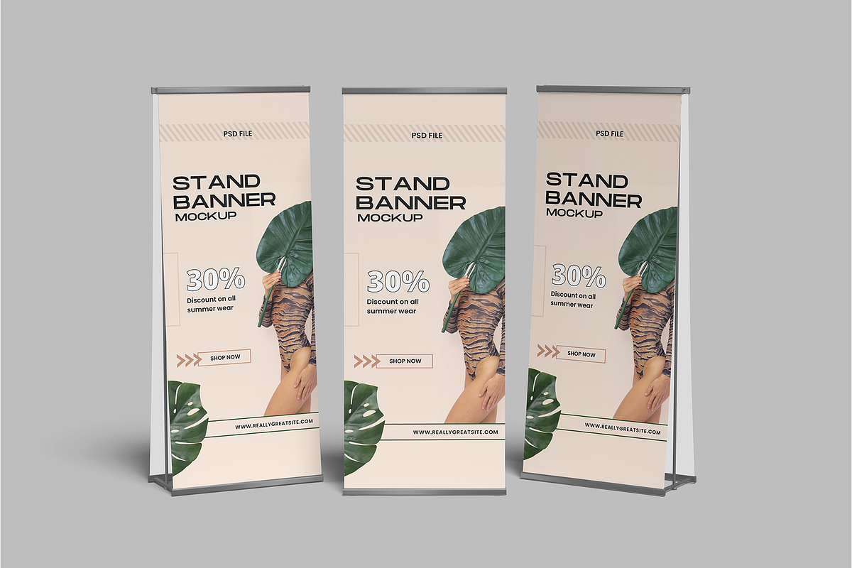 Standee Banner Mockup, an Advertising Mockup by Bangdastudio (Photo 5 of 5)