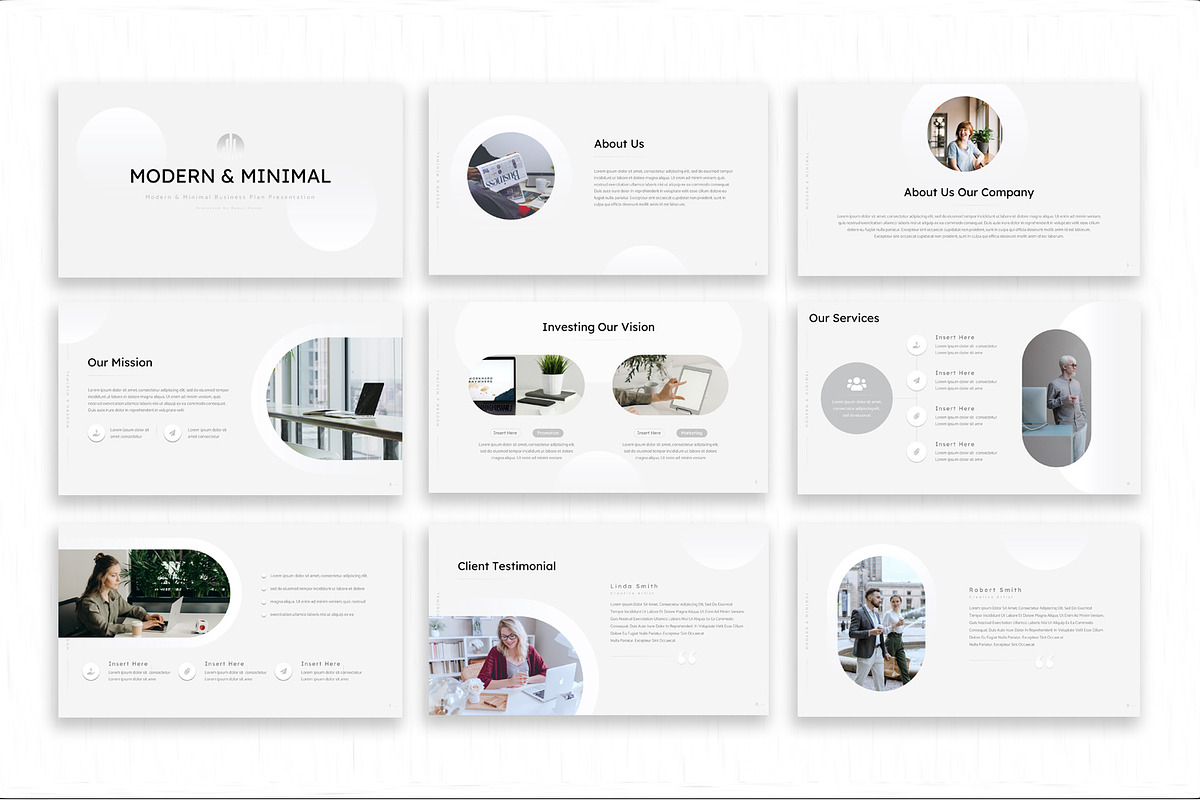 Modern & Minimal Business Plan, a Presentation Template by SlideStack (Photo 2 of 5)