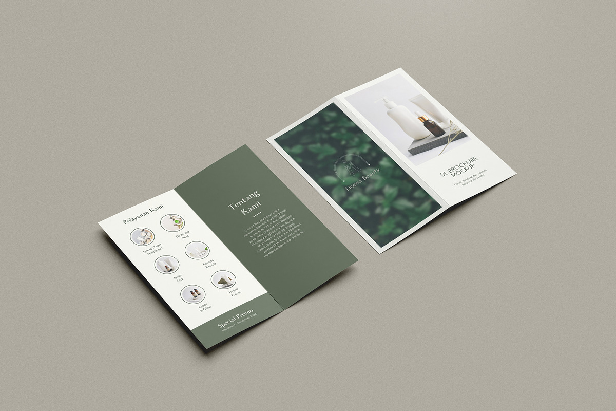 Bifold DL Flyer Mockup, a Print Template by simuradi (Photo 2 of 9)