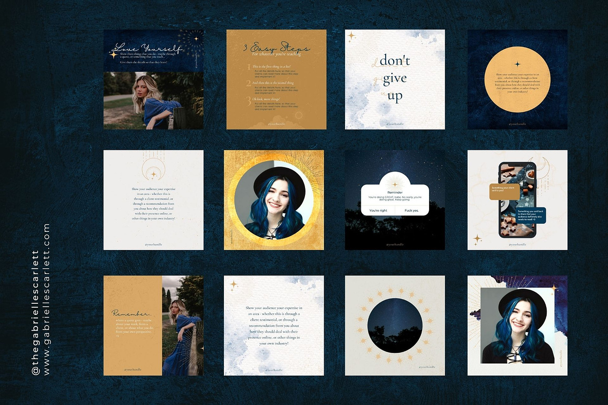 Lapis | Elegant Social Template Set, a Social Media Template by Gabrielle Scarlett Design (Photo 2 of 5)