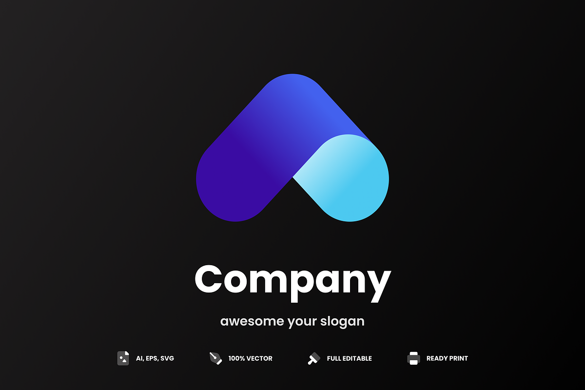 A Letter Logo, a Branding & Logo Template by UIMEGA