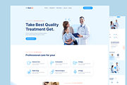 10 Figma Medical Webpage Design Set, a Landing Page Template by Graphicuss (Thumbnail 5 of 10)