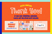 Stomping Grounds • Bubble Font, a Sans Serif Font by Becky Simpson (Thumbnail 21 of 21)
