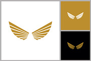 Golden Geometric Wings Icon, a Branding & Logo Template by quadrazo (Thumbnail 2 of 2)