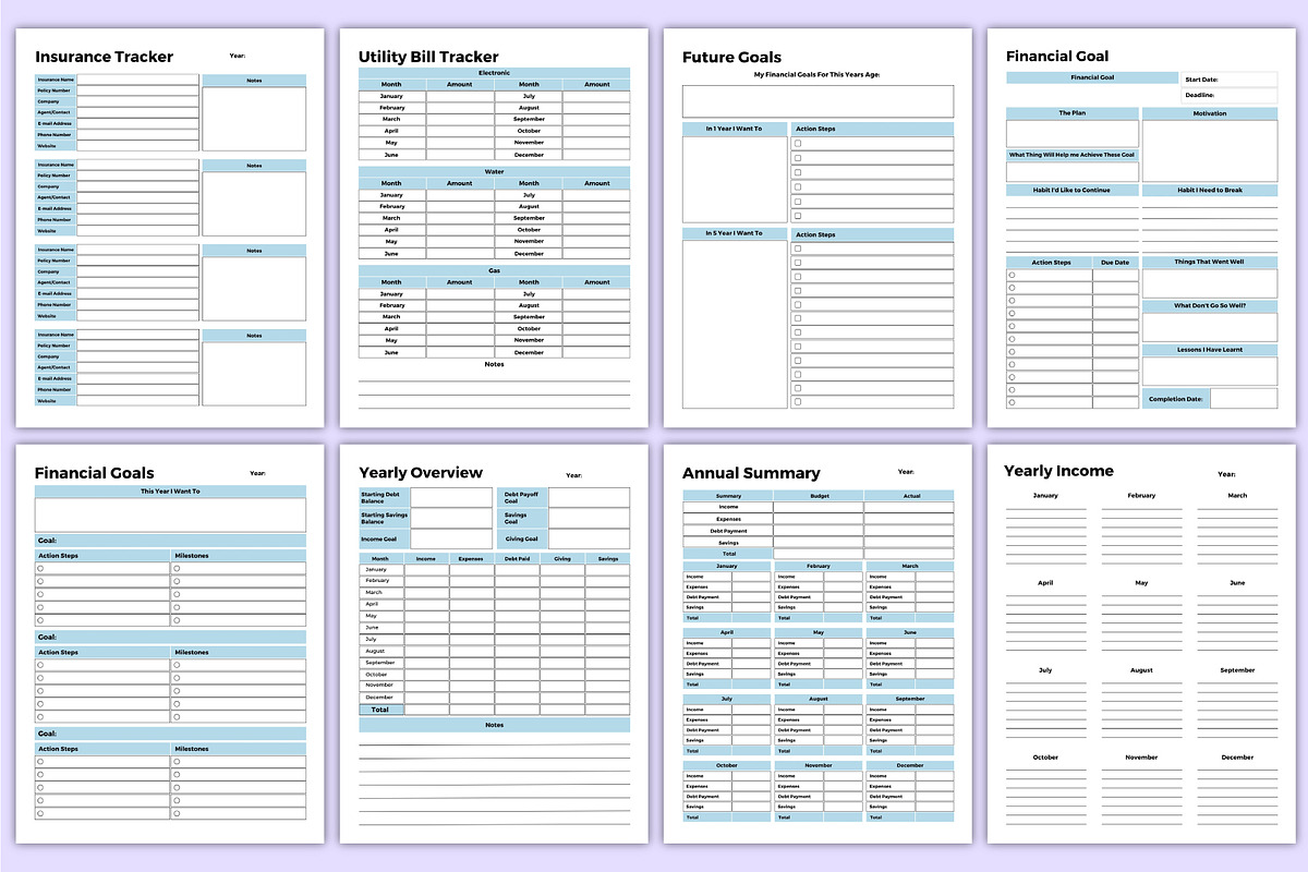 2027 Budget Planner | Finance, a Stationery Template by Mustafiz (Photo 6 of 6)