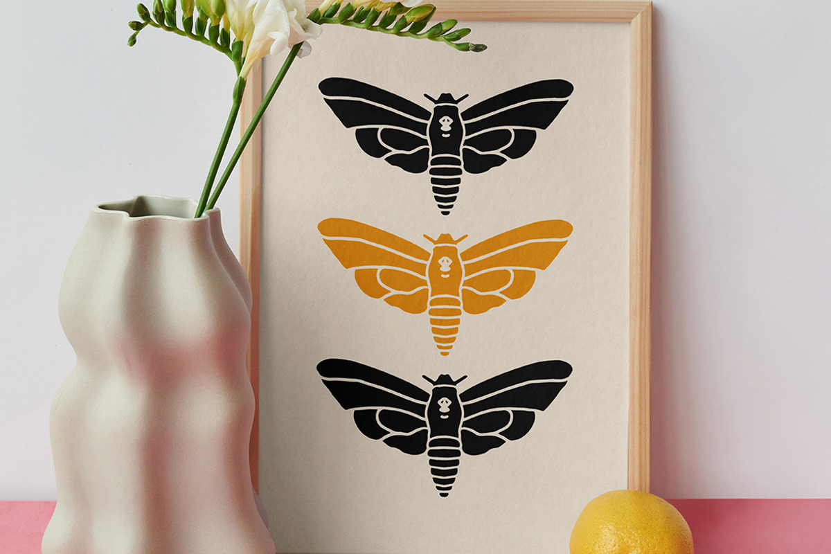 Insects Linocut Clipart, an Illustration by ClayStudio (Photo 4 of 7)