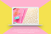 MacBook™ Mockup with a Starburst, a Mac Mockup by eppearance (Thumbnail 1 of 5)