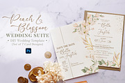 Peach & Blossom Wedding Suite, an Invitation Template by BlueRobinDesignShop (Thumbnail 1 of 5)