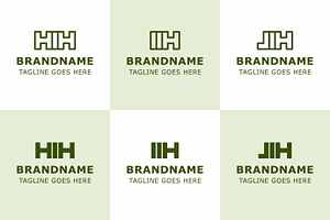 Letters HIH IIH JIH Monogram Logo, a Branding & Logo Template by Pray Art Design Studio