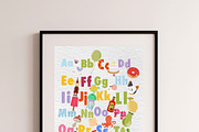 Alphabet Nursery Print: Hand Painted, an Education Illustration by Oleksandra Illustrates (Thumbnail 8 of 12)