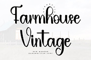 Farmhouse Vintage, a Handwritten Font by InermediaSTUDIO (Thumbnail 1 of 7)