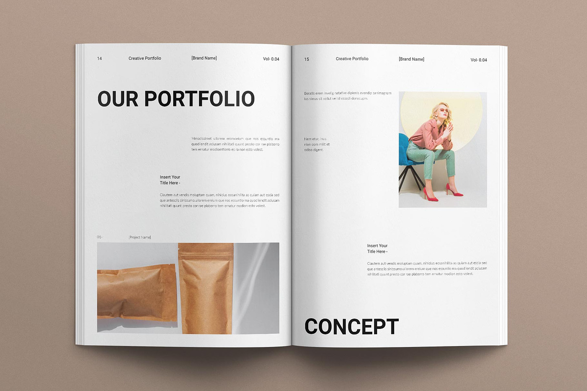 Creative Portfolio Layout Design, a Brochure Template by MassiveCreator (Photo 6 of 8)