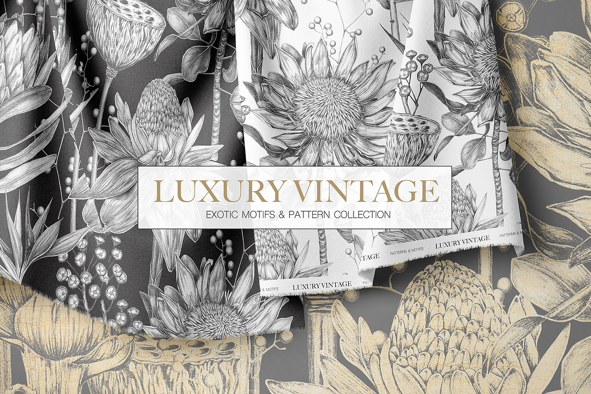 Luxury Vintage Exotic Collection, a Pattern Graphic by Alisa Fimen Design (Photo 1 of 12)