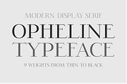 Opheline - 9 Fonts, a Serif Font by Nasir Udin (Thumbnail 1 of 13)