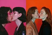71 Kissing girls, a Person Photo by Handmadefont (Thumbnail 5 of 12)