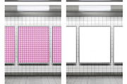 Subway Billboard Mockup, an Advertising Mockup by The Rose Project (Thumbnail 2 of 2)
