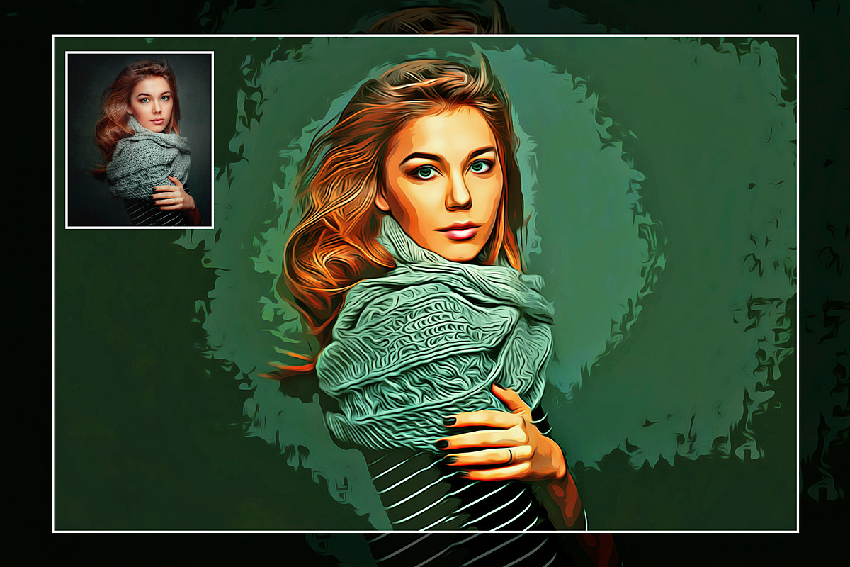 Splendid Oil Paint Cartoon Maker, an Action Add-On by U_Design (Photo 3 of 14)