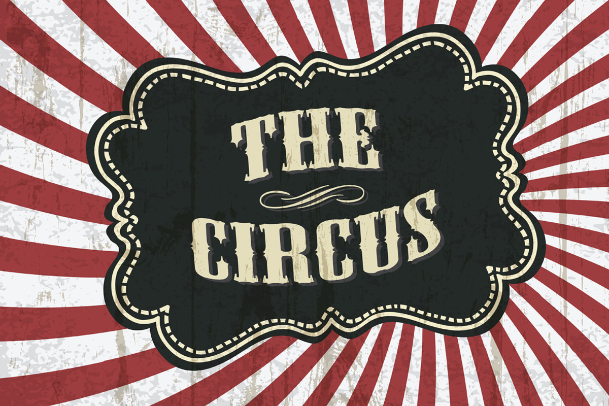 Classical circus background, an Illustration by pashabo