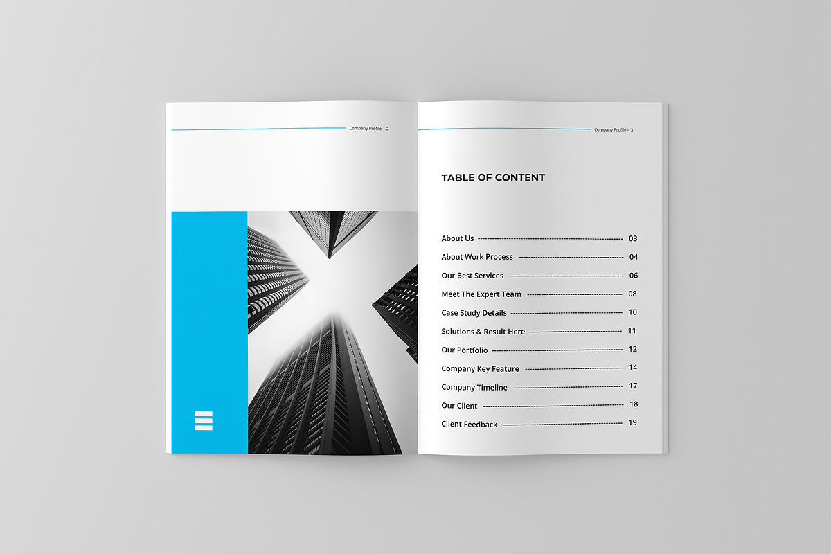 Company Profile Brochure Design, a Brochure Template by mijli (Photo 3 of 13)