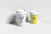 Realistic White Cup Mockups, a Cups & Container Mockup by Graphic Xtreme (Thumbnail 1 of 4)