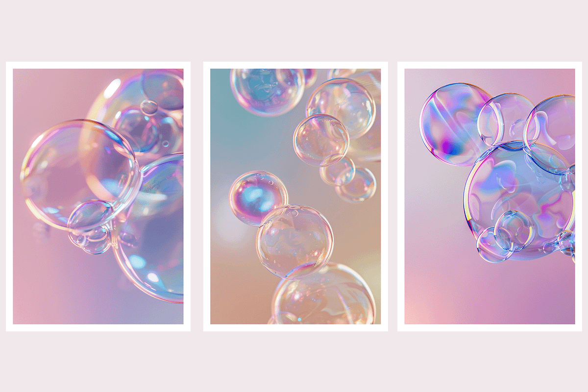 Buri Co - Iridescent Soap Bubbles, a Decorative Illustration by milatovar (Photo 6 of 22)