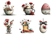 Spring Easter Watercolor Bundle, an Illustration by CreationArt (Thumbnail 2 of 6)