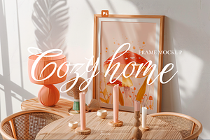 Cozy Home. 34 Frame Mockup