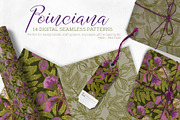 Poinciana Summer Pattern Set, a Pattern Graphic by Sketchbook Designs (Thumbnail 3 of 8)