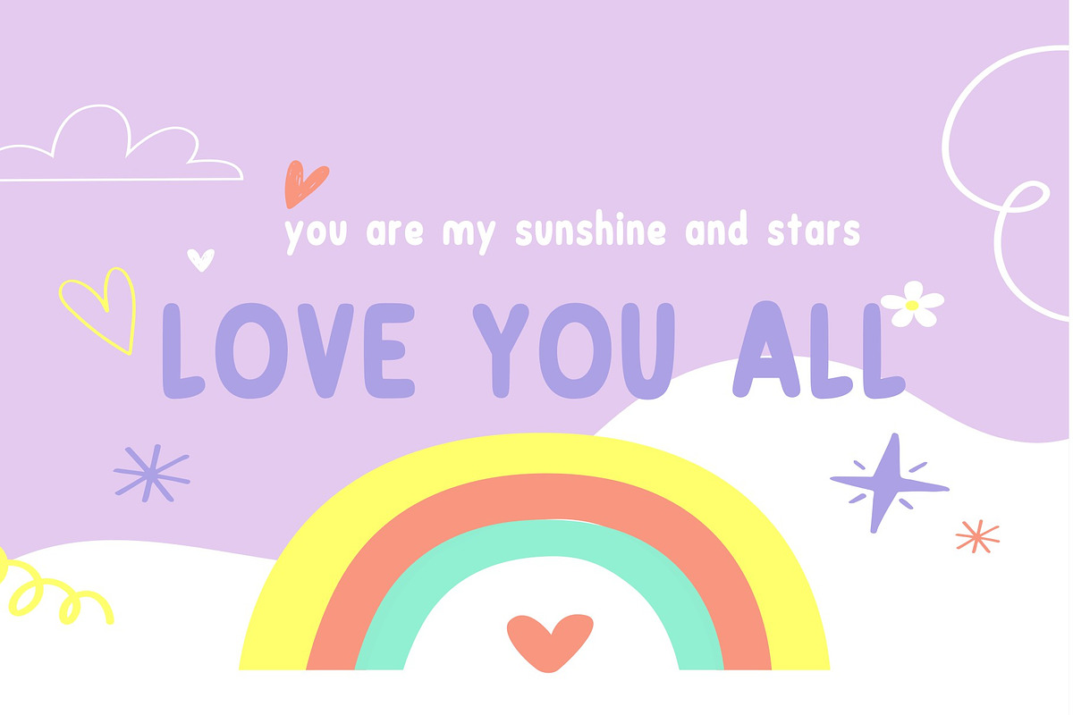 cute - littlebunny, a Sans Serif Font by nicollr's store (Photo 2 of 3)