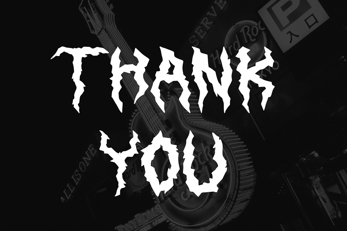 Death Vanguard, a Blackletter Font by HATFSTUDIO (Photo 8 of 8)