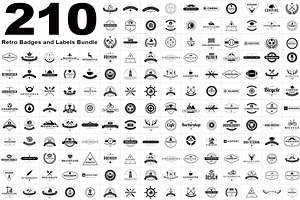 210 Vintage Badges and Labels.EPS10