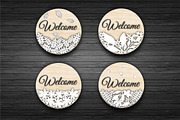 12 Svg floral Welcome signs bundles, a Graphic by CncCutModel (Thumbnail 3 of 5)