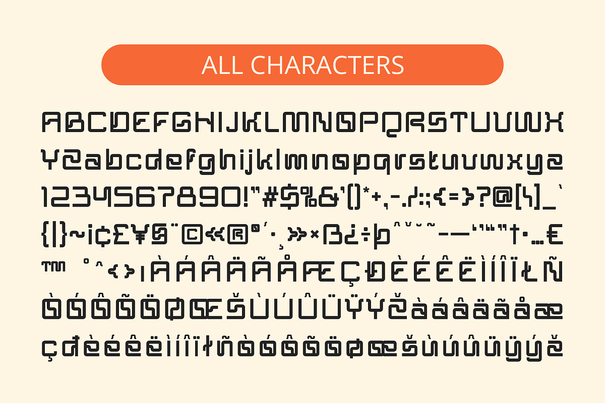 CS Sphinx – Futuristic Font, a Sans Serif Font by Craft Supply Co. (Photo 8 of 8)