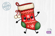 Cute Christmas Doodle Clipart, a Seasonal Illustration by CreationArt (Thumbnail 4 of 12)