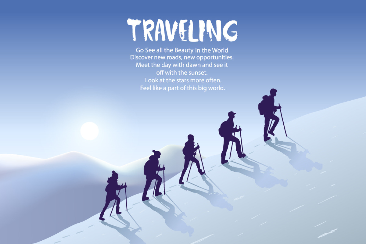 climbing on mountain, a Person Illustration by JulianArt (Photo 5 of 5)
