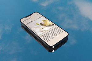 Phone Mockup UXUI Outside in the Sky