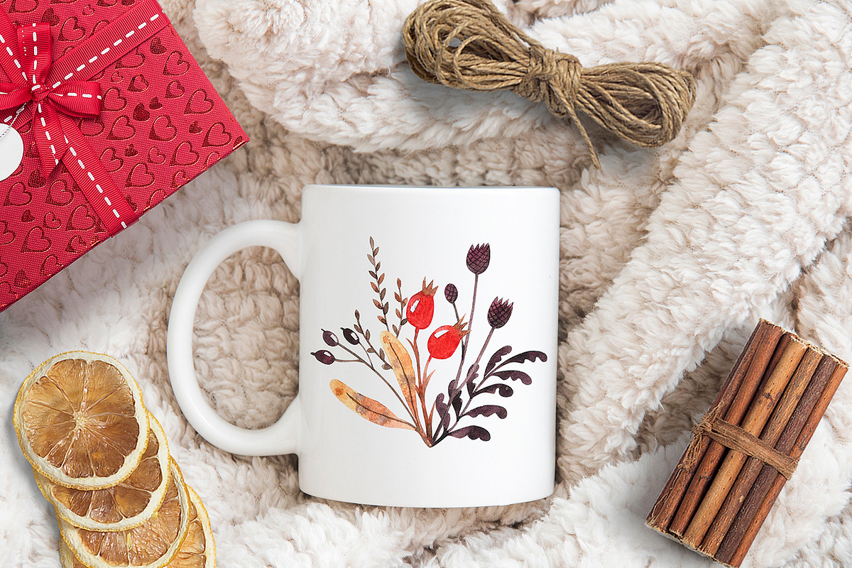 Winter dry plants, an Illustration by Natalia Fedorova (Photo 8 of 8)