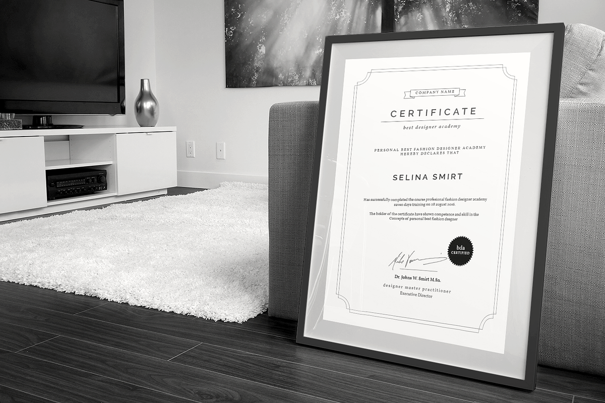 Clean Certificates, a Stationery Template by BOXKAYU (Photo 2 of 6)