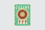 Casino vintage poster., a Decorative Illustration by PoPaShop (Thumbnail 6 of 15)