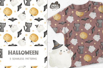 Halloween, a Pattern Graphic by AnnieArt