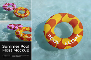 Summer Pool Float Mockup, a Product Mockup by Pitchlook.Studio