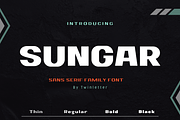 Sungar, a Sans Serif Font by twinstd (Thumbnail 1 of 12)