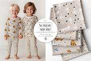 Nordic Shore – Patterns Collection, a Pattern Graphic by PROTEA Watercolor Studio (Thumbnail 1 of 10)
