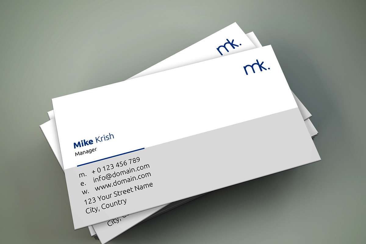 Minimal Business Card, a Business Card Template by designSultan (Photo 1 of 2)