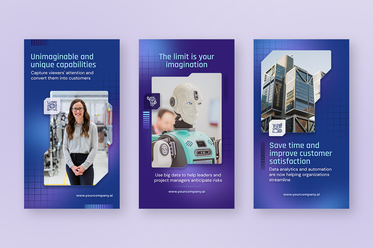Artificial Intelligence Story Pack, a Social Media Template by Brandify Studio (Photo 3 of 3)