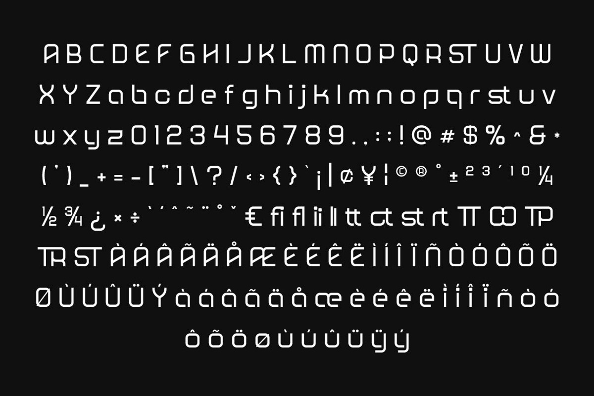 Faggoe Technology Sans Serif, a Sans Serif Font by Artiveko (Photo 3 of 8)