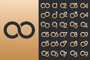 number 01 to 09 logo designs., a Branding & Logo Template by BARONSTD