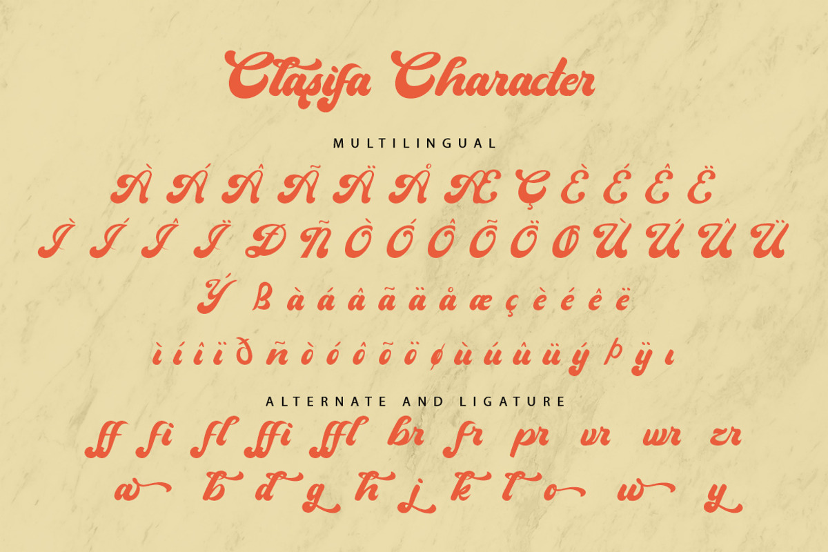 Clasifa, a Script Font by kerismaker (Photo 2 of 10)
