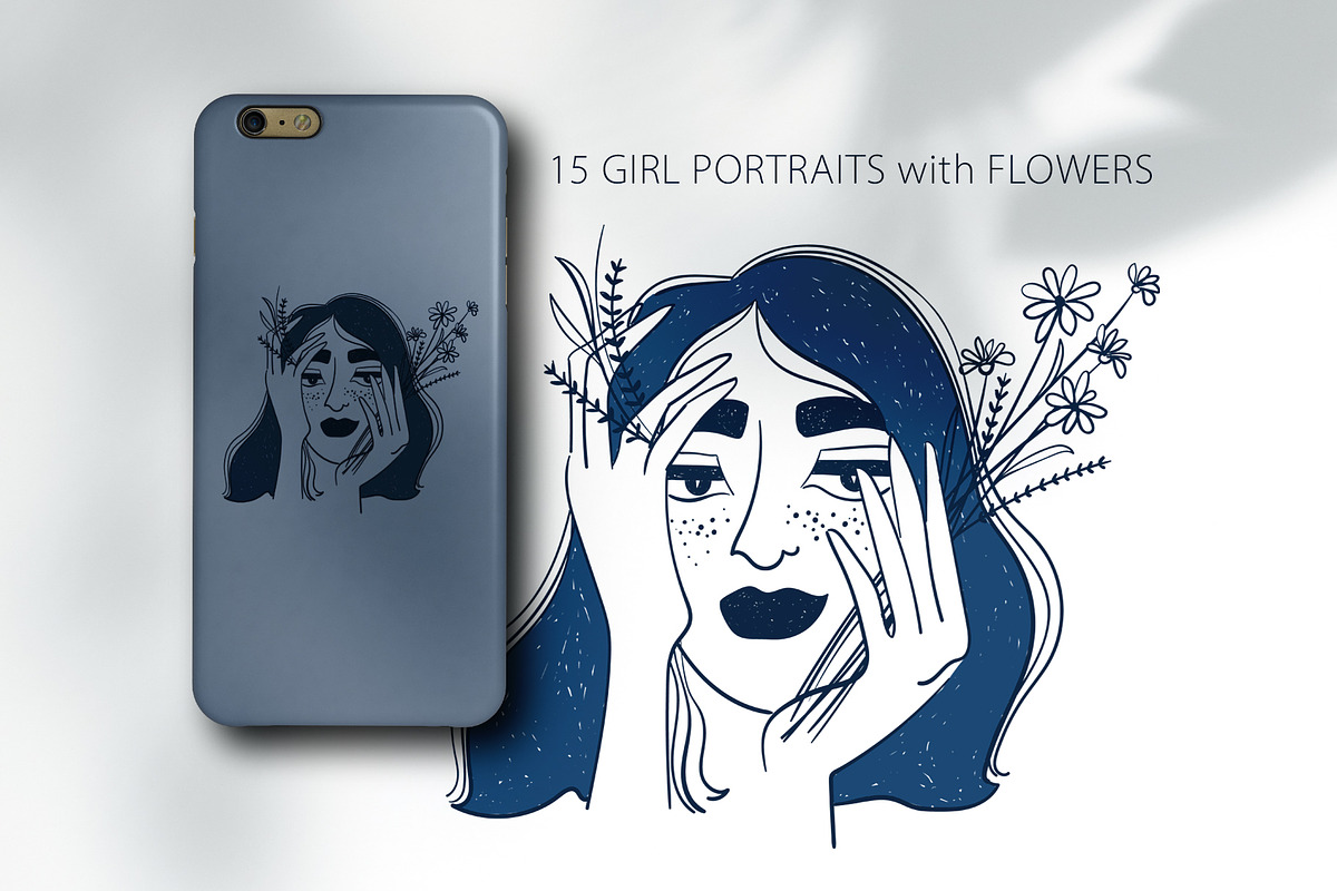 Girls and Flowers, a Person Illustration by Annakniaz (Photo 2 of 12)