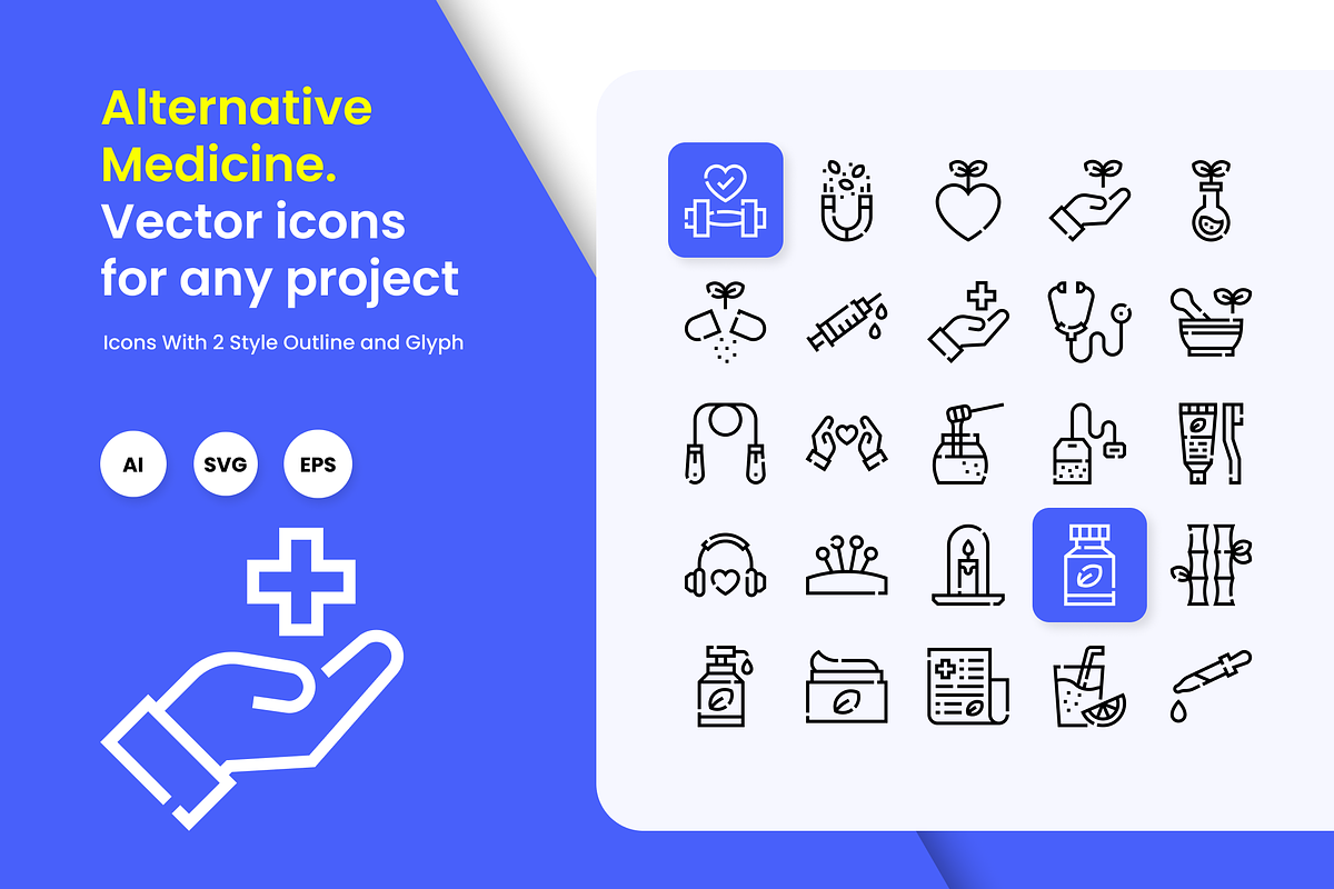 Alternative Medicine Icons, a Duotone Icon by HacaStudio (Photo 1 of 3)